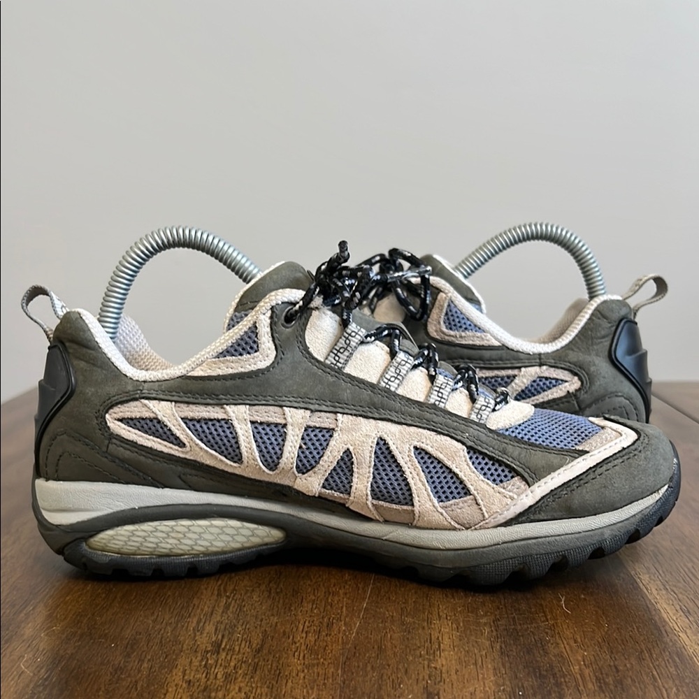 Merrell Women's Gray and Blue Trail Sneakers - Picture 8 of 17
